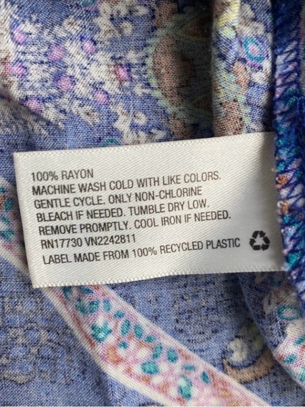 3/$25 Xhilaration Junior Blue Paisley Maxi Dress Size Small Boho Hippie Vacation - Picture 11 of 14